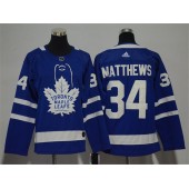 Toronto Maple Leafs #34 Auston Matthews Blue Youth Adidas Jersey