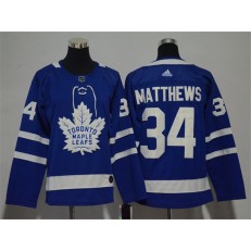 Toronto Maple Leafs #34 Auston Matthews Blue Youth Adidas Jersey