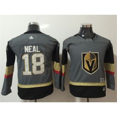 Vegas Golden Knights #18 James Neal Gray Youth Adidas Jersey