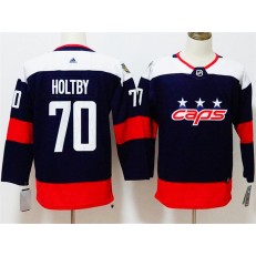 Washington Capitals #70 Braden Holtby Navy Youth 2018 Stadium Series Adidas Jersey