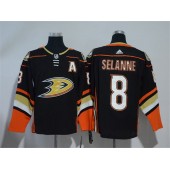Anaheim Ducks #8 Teemu Selanne Black Adidas jersey