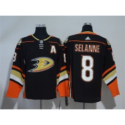 Anaheim Ducks #8 Teemu Selanne Black Adidas jersey