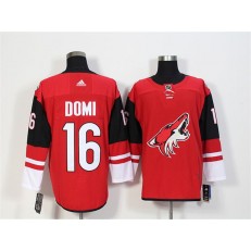 Arizona Coyotes #16 Max Domi Red Adidas Jersey