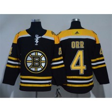 Boston Bruins #4 Bobby Orr Black Adidas Jersey