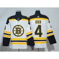 Boston Bruins #4 Bobby Orr White Adidas Jersey