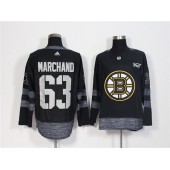 Boston Bruins #63 Brad Marchand Black 1917-2017 100th Anniversary Adidas Jersey