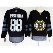 Boston Bruins #88 David Pastrnak Black 1917-2017 100th Anniversary Adidas Jersey
