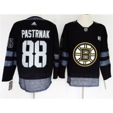 Boston Bruins #88 David Pastrnak Black 1917-2017 100th Anniversary Adidas Jersey