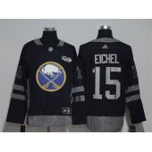 Buffalo Sabres #15 Jack Eichel Black 1917-2017 100th Anniversary Adidas Jersey