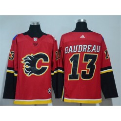 Calgary Flames #13 Johnny Gaudreau Red Adidas Jersey