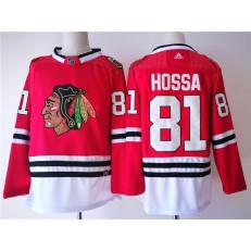 Chicago Blackahwks #81 Marian Hossa Red Adidas Jersey