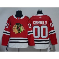 Chicago Blackhawks #00 Clark Griswold Red Adidas Jersey