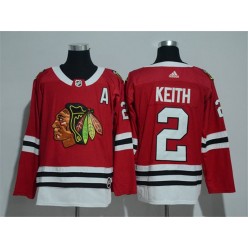 Chicago Blackhawks #2 Duncan Keith Red Adidas Jersey