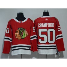 Chicago Blackhawks #50 Corey Crawford Red Adidas Jersey