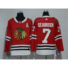 Chicago Blackhawks #7 Brent Seabrook Red Adidas Jersey