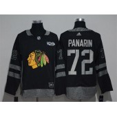 Chicago Blackhawks #72 Artemi Panarin Black 1917-2017 100th Anniversary Adidas Jersey