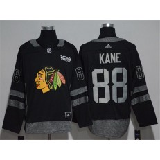 Chicago Blackhawks #88 Patrick Kane Black 1917-2017 100th Anniversary Adidas Jersey