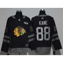 Chicago Blackhawks #88 Patrick Kane Black 1917-2017 100th Anniversary Adidas Jersey
