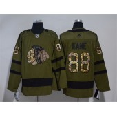 Chicago Blackhawks #88 Patrick Kane Olive Adidas Jersey