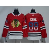 Chicago Blackhawks #88 Patrick Kane Red USA Flag Adidas Jersey