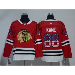 Chicago Blackhawks #88 Patrick Kane Red USA Flag Adidas Jersey