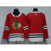 Chicago Blackhawks Blank Red Adidas Jersey