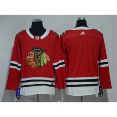 Chicago Blackhawks Blank Red Adidas Jersey