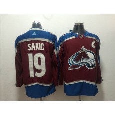 Colorado Avalanche #19 Joe Sakic Red Adidas Jersey