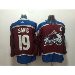 Colorado Avalanche #19 Joe Sakic Red Adidas Jersey