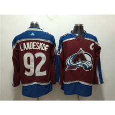 Colorado Avalanche #92 Gabriel Landeskog Red Adidas Jersey