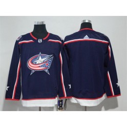 Columbus Blue Jackets Blank Navy Adidas Jersey
