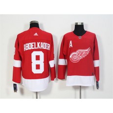 Detroit Red Wings #8 Justin Abdelkader Red Adidas Jersey
