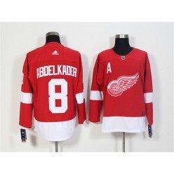 Detroit Red Wings #8 Justin Abdelkader Red Adidas Jersey