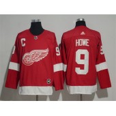 Detroit Red Wings #9 Gordie Howe Red Adidas Jersey