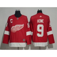 Detroit Red Wings #9 Gordie Howe Red Adidas Jersey