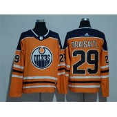 Edmonton Oilers #29 Leon Draisaitl Orange Adidas Jersey