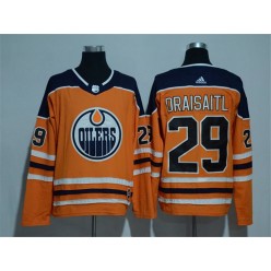 Edmonton Oilers #29 Leon Draisaitl Orange Adidas Jersey
