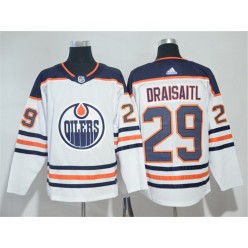 Edmonton Oilers #29 Leon Draisaitl White Adidas Jersey