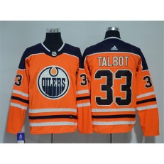Edmonton Oilers #33 Cam Talbot Orange Adidas Jersey