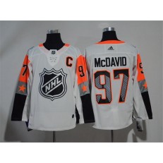 Edmonton Oilers #97 Connor McDavid White Adidas 2018 NHL All-Star Game Pacific Division Authentic Player Jersey