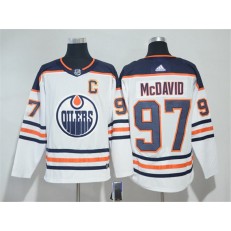 Edmonton Oilers #97 Connor McDavid White Adidas Jersey