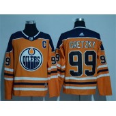 Edmonton Oilers #99 Wayne Gretzky Orange Adidas Jersey