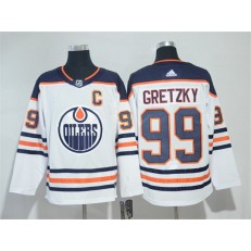 Edmonton Oilers #99 Wayne Gretzky White Adidas Jersey