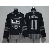 Los Angeles Kings #11 Anze Kopitar Black 1917-2017 100th Anniversary Adidas Jersey