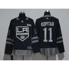Los Angeles Kings #11 Anze Kopitar Black 1917-2017 100th Anniversary Adidas Jersey