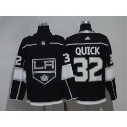 Los Angeles Kings #32 Jonathan Quick Black Adidas Jersey