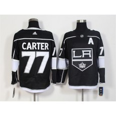 Los Angeles Kings #77 Jeff Carter Black Adidas Jersey