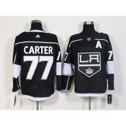 Los Angeles Kings #77 Jeff Carter Black Adidas Jersey