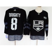 Los Angeles Kings #8 Drew Doughty Black 1917-2017 100th Anniversary Adidas Jersey