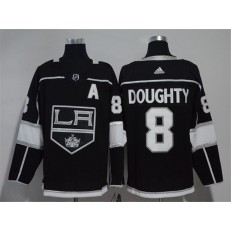 Los Angeles Kings #8 Drew Doughty Black Adidas Jersey